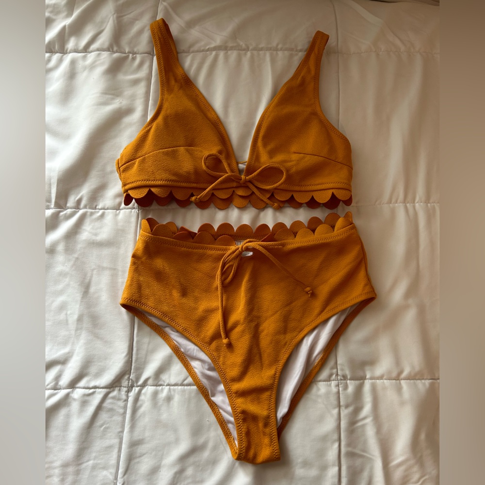 Women’s Yellow high waisted bikini